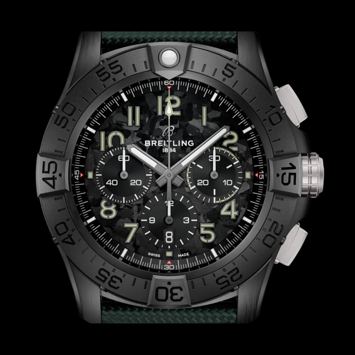 Breitling Avenger dial detail