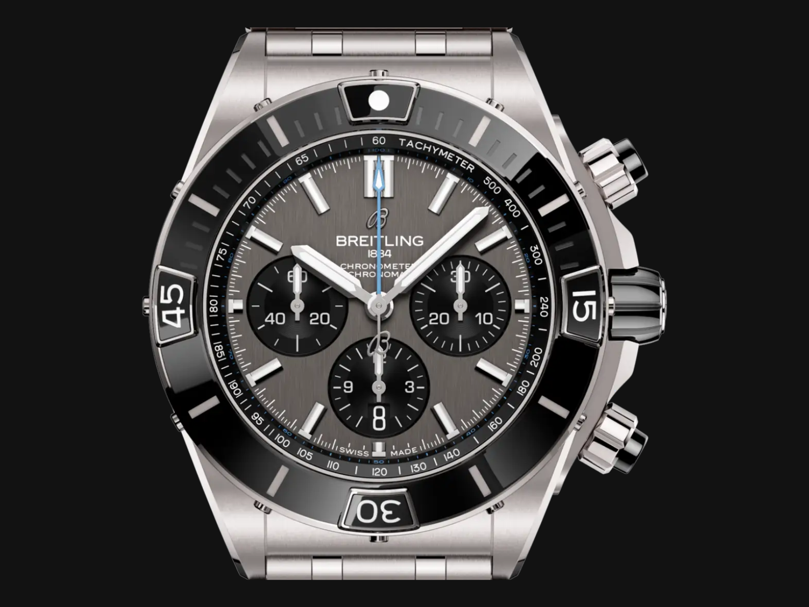 Breitling Chronomat dial detail