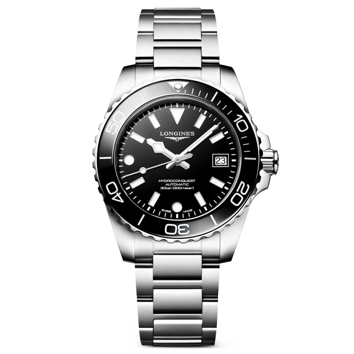 Longines HydroConquest black dial