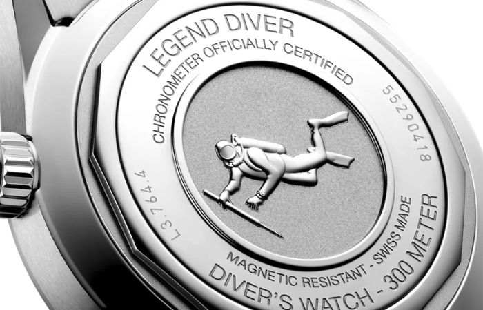 Longines Legend Diver dial detail
