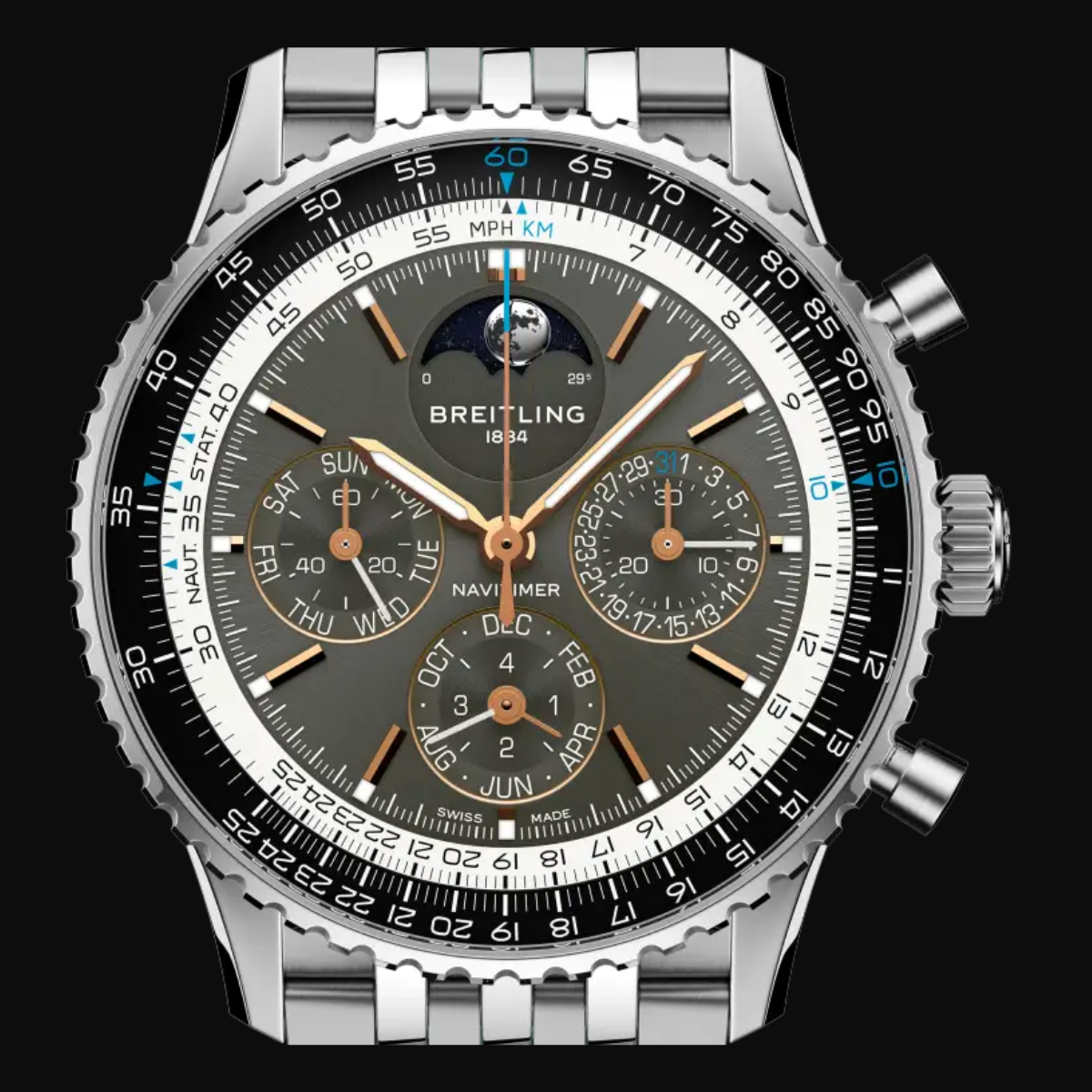Breitling Navitimer case profile