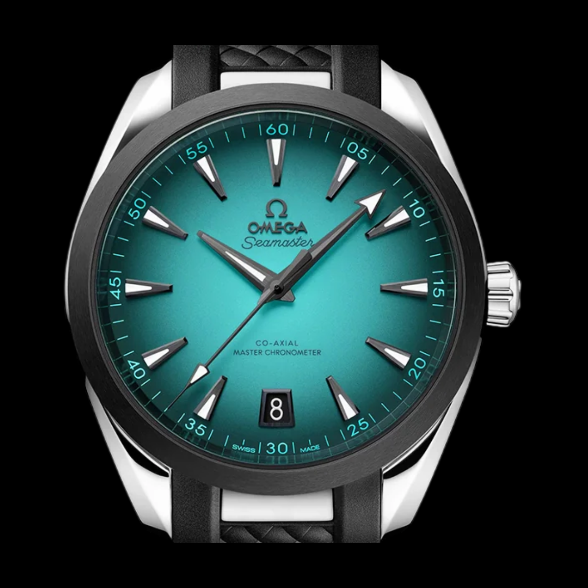 Omega Seamaster Aqua Terra dial detail