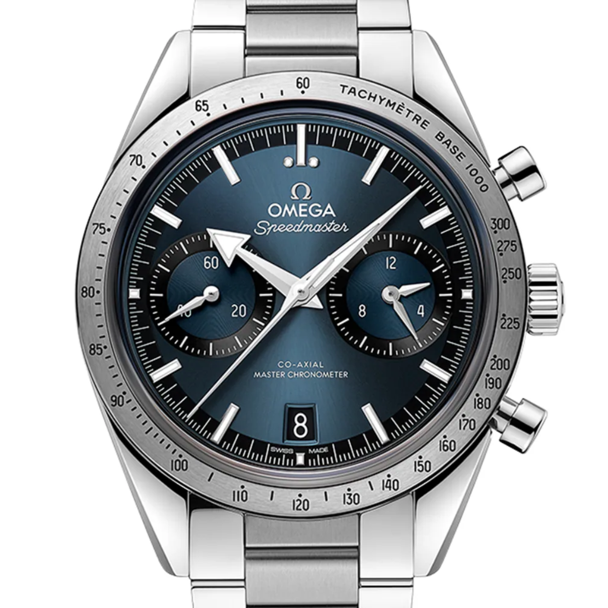 Omega-style chronograph watch