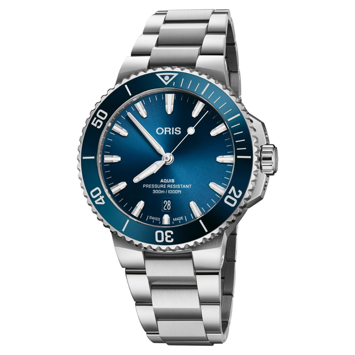 Oris Aquis Date blue dial