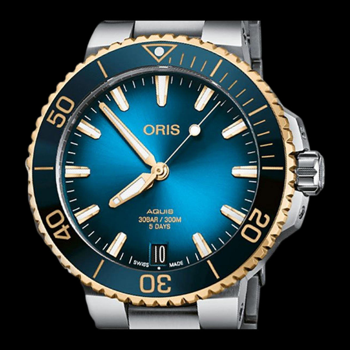 Oris Aquis Date case profile
