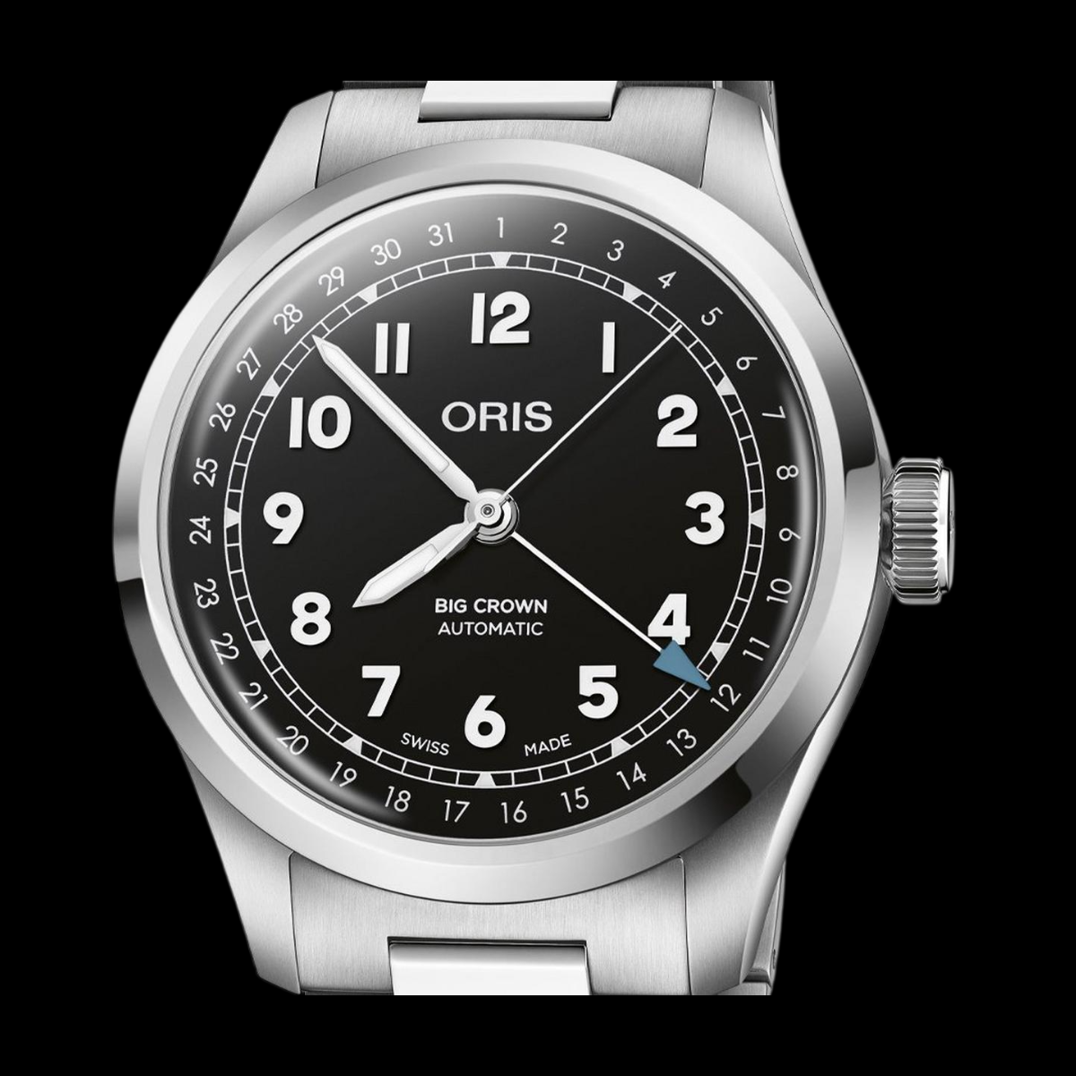 Oris Big Crown Pointer Date front view
