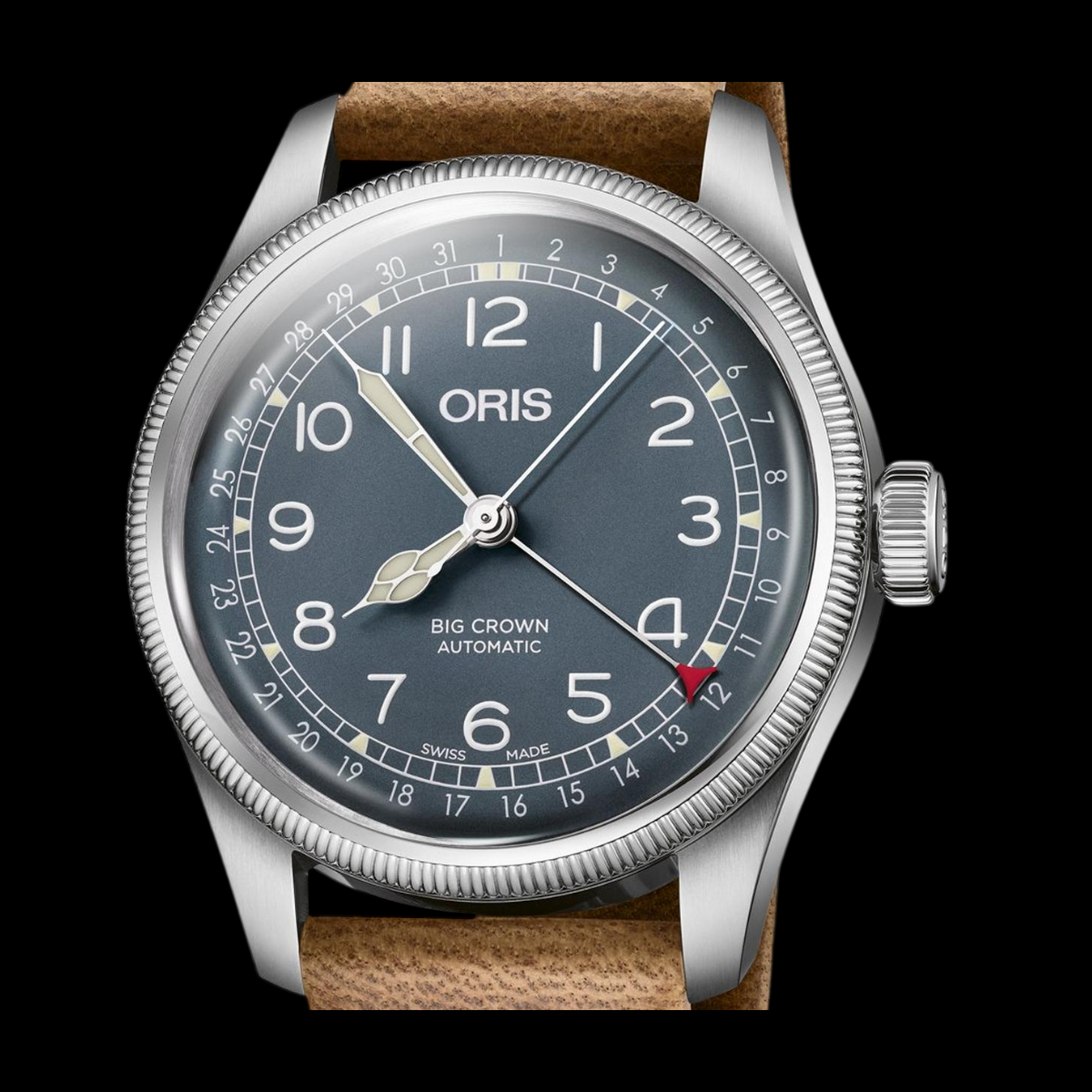Oris Big Crown Pointer Date dial detail