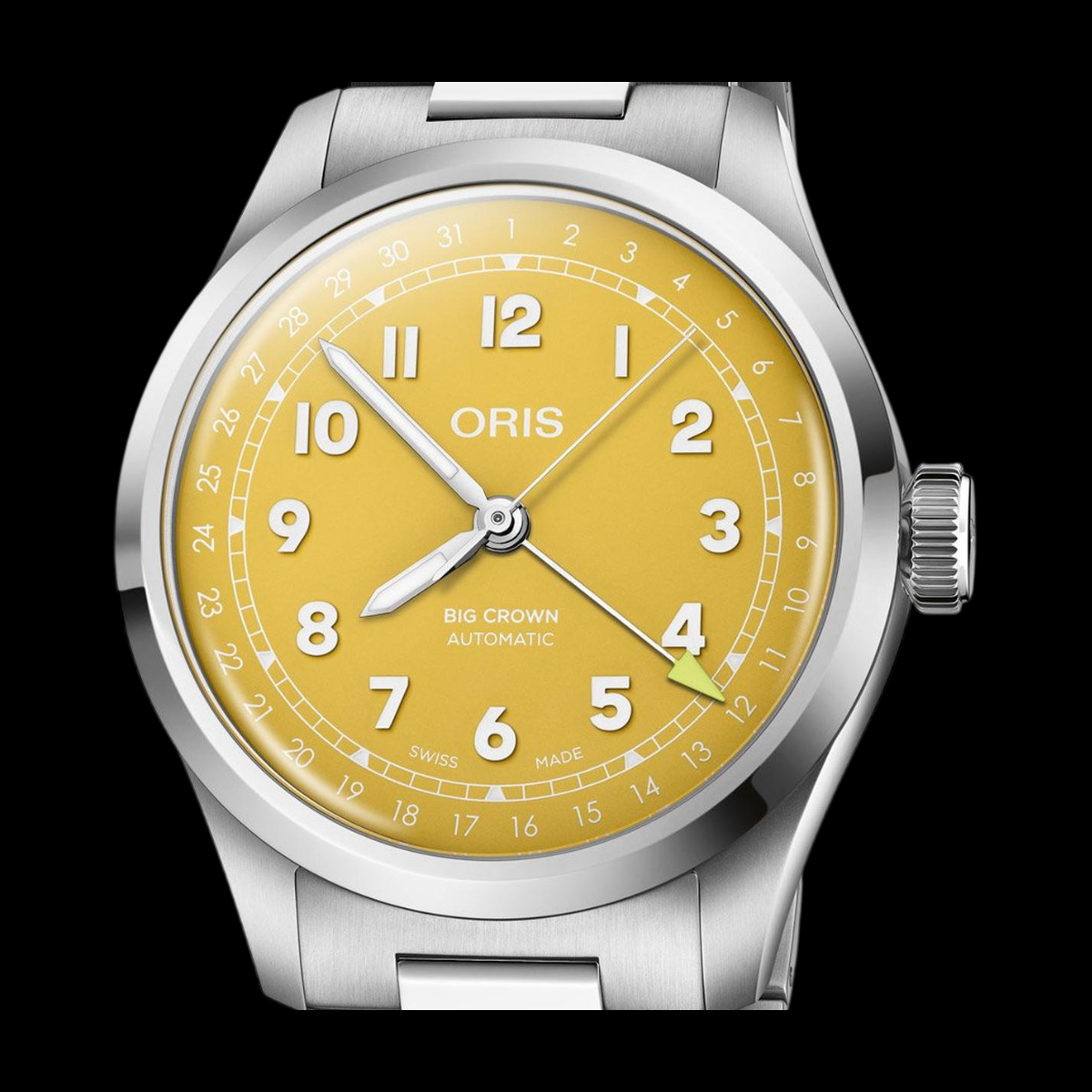 Oris Big Crown Pointer Date strap detail