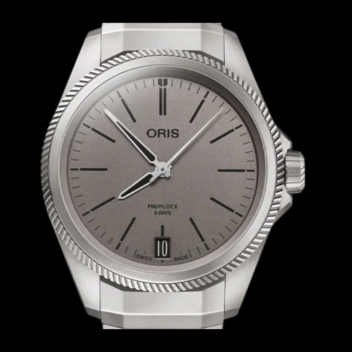 Oris ProPilot X titanium bracelet detail