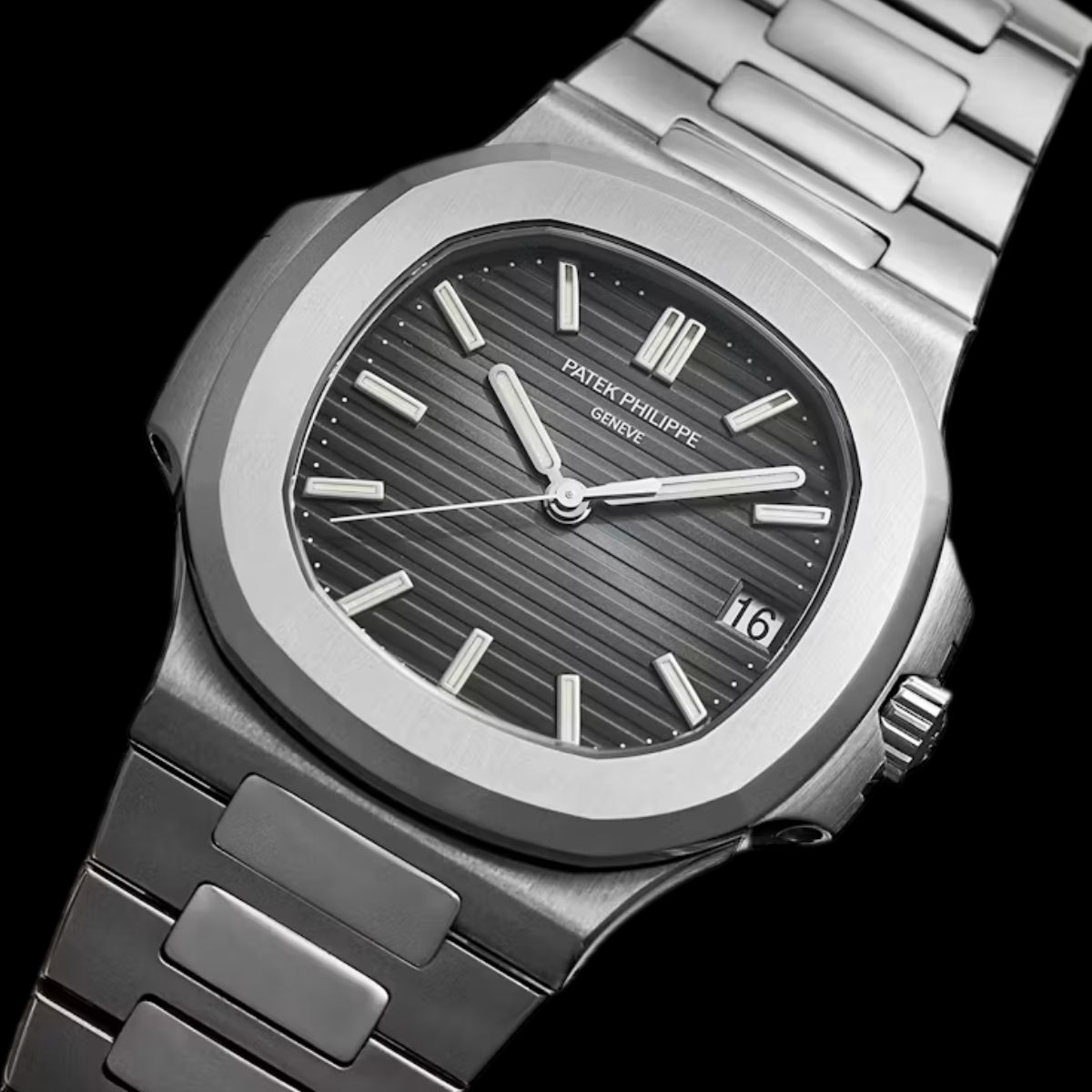 Patek Philippe Nautilus dial detail