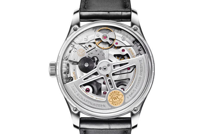 IWC Portugieser Chronograph caseback detail
