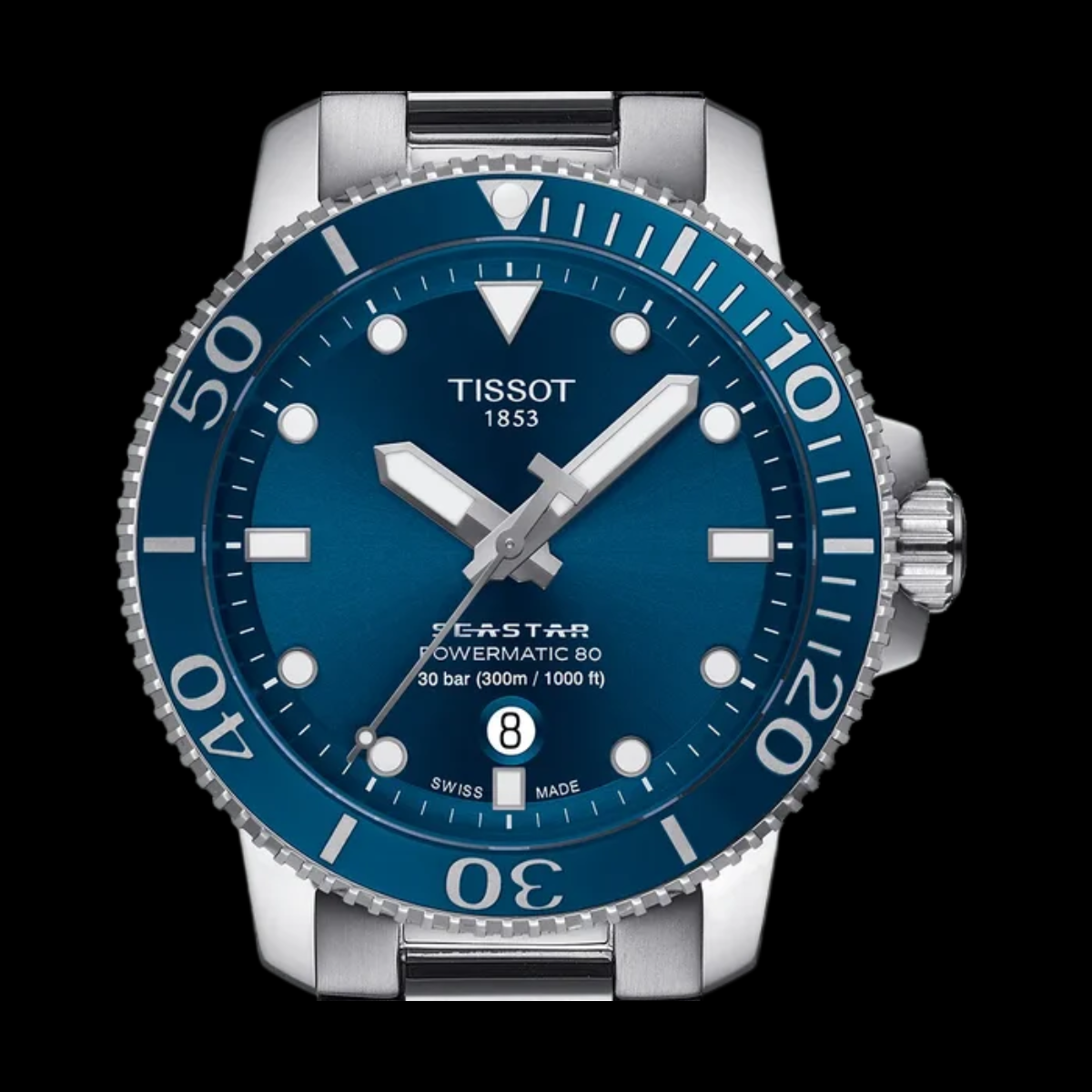 Tissot Seastar bezel detail