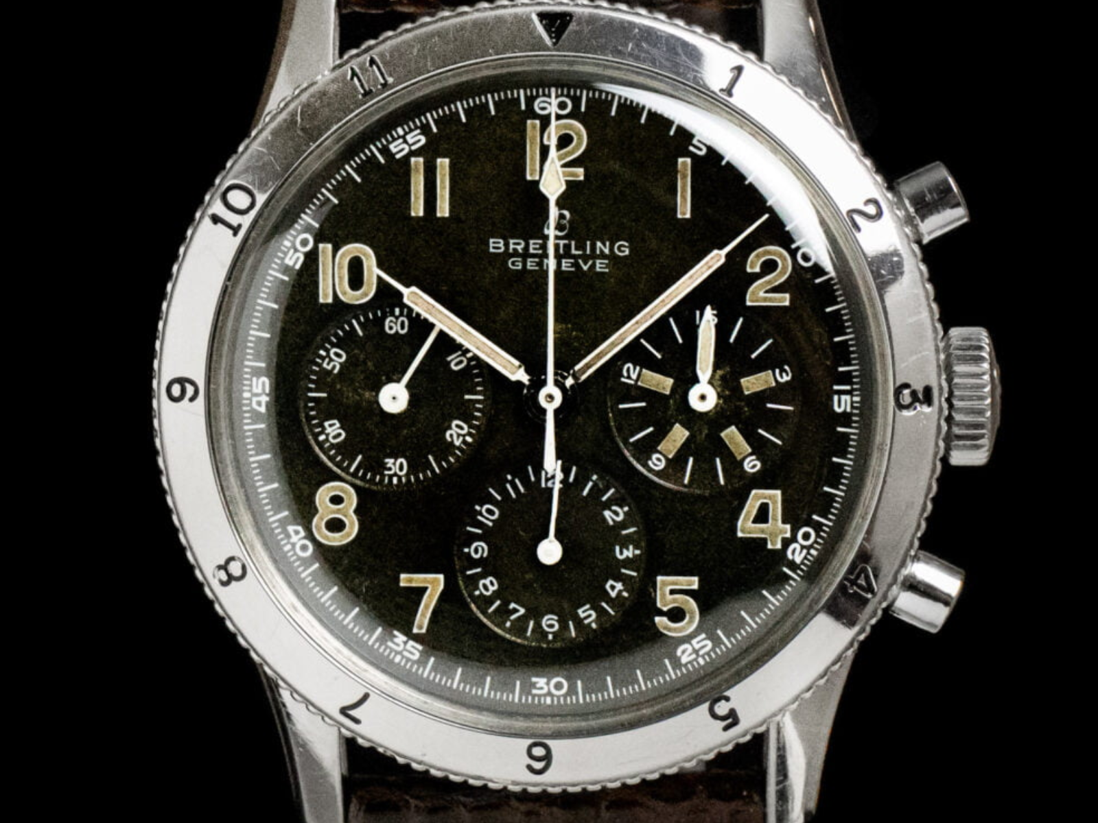Archival Breitling watch and instrument detail
