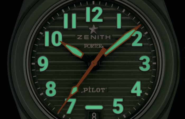 Zenith Pilot wrist detail