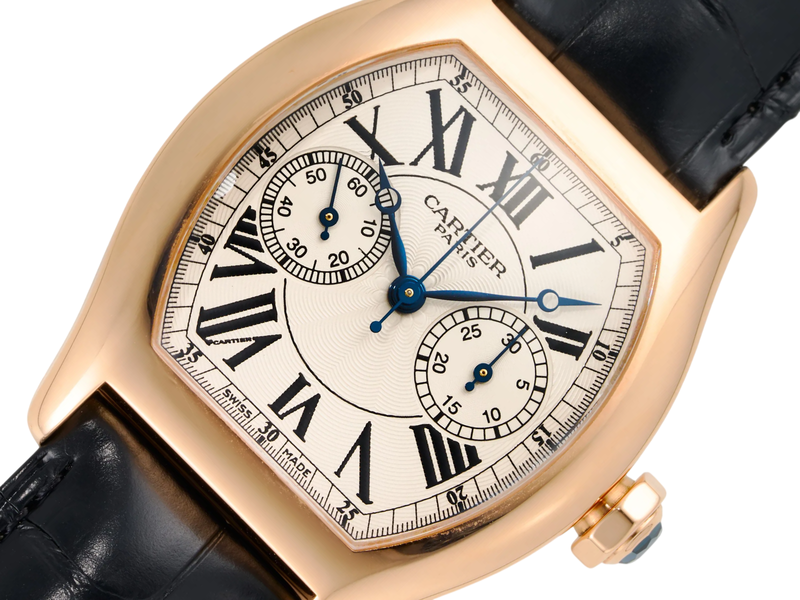 Vintage Cartier dial and case detail