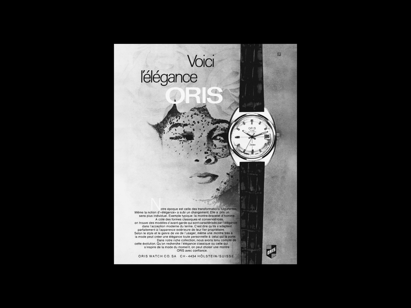 Vintage Oris catalogue spread