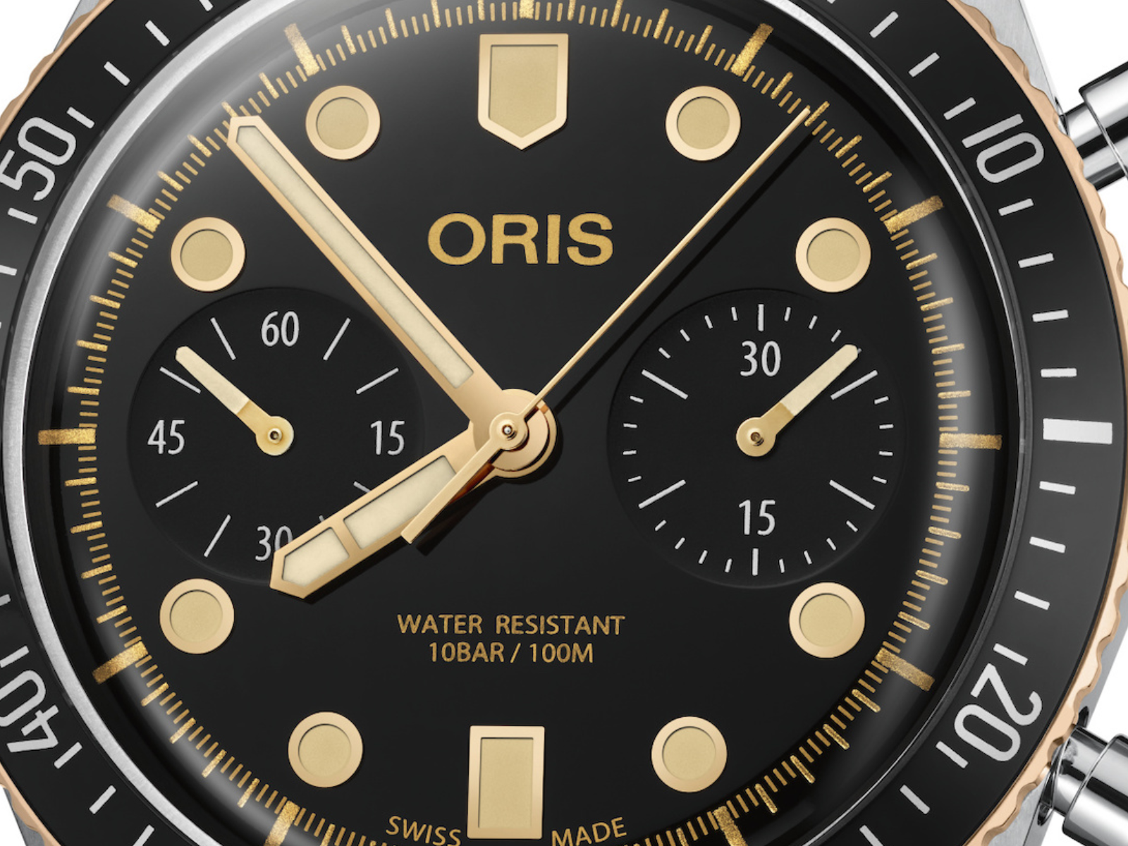 Vintage Oris Big Crown detail