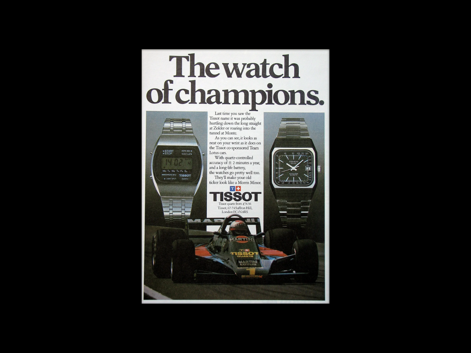 Period Tissot advertisement